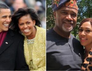 Michele and Barack Obama; Ifeanyi and Paul Adefarasin